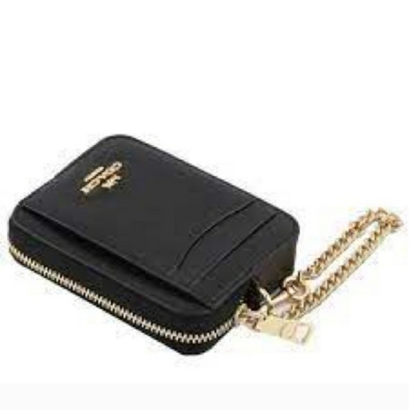 Coach Zip up Wallet with chain - Picture 3 of 3